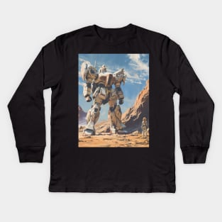 Winged Warriors: Gundam Wing, Mecha Epic, and Anime-Manga Legacy Unleashed Kids Long Sleeve T-Shirt